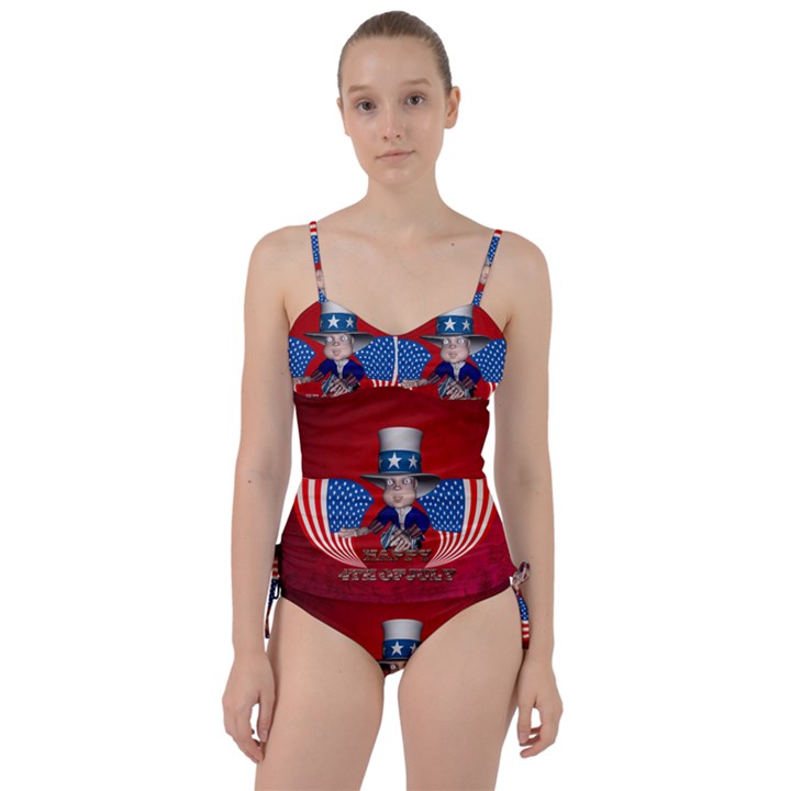 Happy 4th Of July Sweetheart Tankini Set