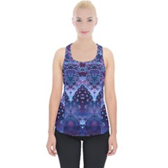 Blue Elegance Elaborate Fractal Fashion Piece Up Tank Top by KirstenStar