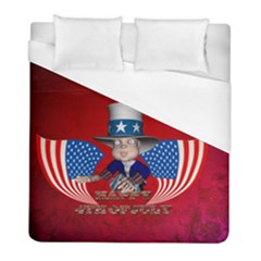 Happy 4th Of July Duvet Cover (full/ Double Size) by FantasyWorld7