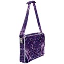 Purple Fractal Lace V Shape Cross Body Office Bag View2