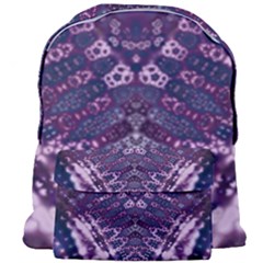 Purple Fractal Lace V Shape Giant Full Print Backpack by KirstenStar