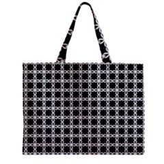 Purple Pattern Texture Zipper Mini Tote Bag