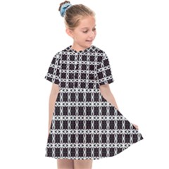 Purple Pattern Texture Kids  Sailor Dress