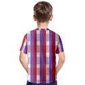 Gingham Pattern Line Kids  Cotton Tee View2