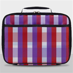 Gingham Pattern Line Full Print Lunch Bag