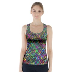 Pattern Artistically Racer Back Sports Top