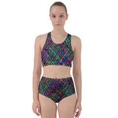 Pattern Artistically Racer Back Bikini Set