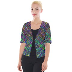 Pattern Artistically Cropped Button Cardigan by HermanTelo