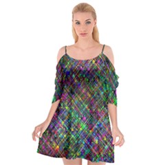 Pattern Artistically Cutout Spaghetti Strap Chiffon Dress by HermanTelo