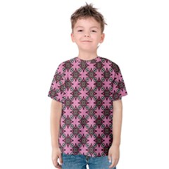 Purple Pattern Texture Kids  Cotton Tee