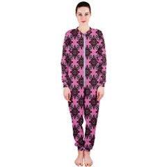 Purple Pattern Texture Onepiece Jumpsuit (ladies) 