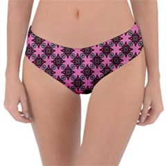 Purple Pattern Texture Reversible Classic Bikini Bottoms