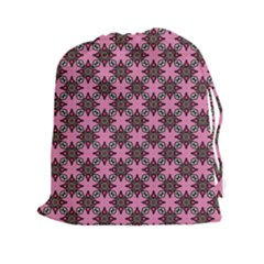 Purple Pattern Texture Drawstring Pouch (xxl)