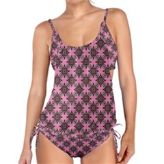 Purple Pattern Texture Tankini Set by HermanTelo