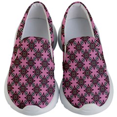 Purple Pattern Texture Kids  Lightweight Slip Ons