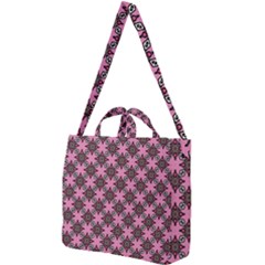 Purple Pattern Texture Square Shoulder Tote Bag