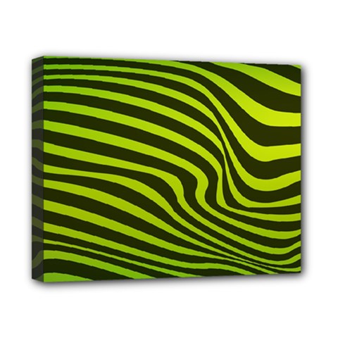 Wave Green Canvas 10  X 8  (stretched)