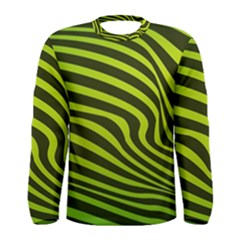 Wave Green Men s Long Sleeve Tee by HermanTelo