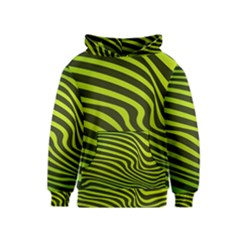 Wave Green Kids  Pullover Hoodie