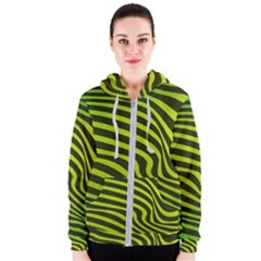 Wave Green Women s Zipper Hoodie