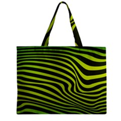 Wave Green Zipper Mini Tote Bag