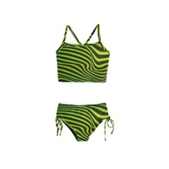 Wave Green Girls  Tankini Swimsuit by HermanTelo