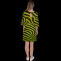 Wave Green Velour Kimono Dress View4