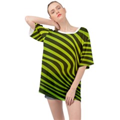 Wave Green Oversized Chiffon Top by HermanTelo