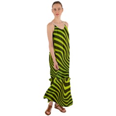 Wave Green Cami Maxi Ruffle Chiffon Dress by HermanTelo