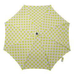 Yellow White Hook Handle Umbrellas (large)