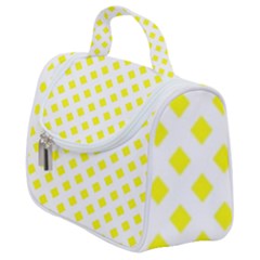 Yellow White Satchel Handbag by HermanTelo