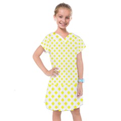 Yellow White Kids  Drop Waist Dress