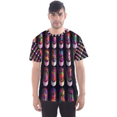 Texture Abstract Men s Sports Mesh Tee