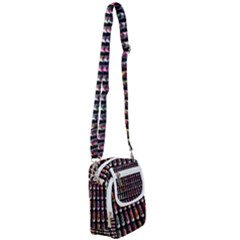 Texture Abstract Shoulder Strap Belt Bag