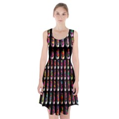 Texture Abstract Racerback Midi Dress