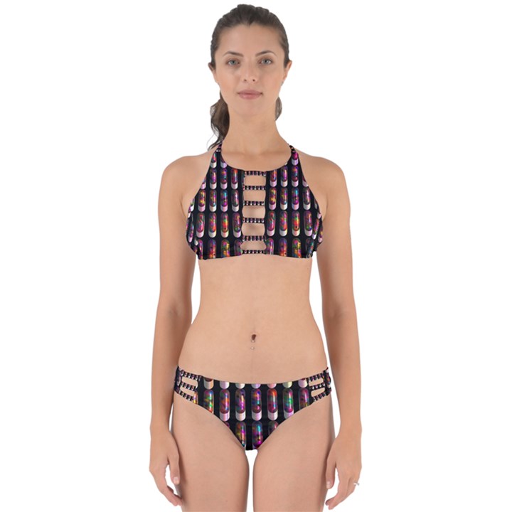 Texture Abstract Perfectly Cut Out Bikini Set