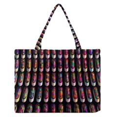 Texture Abstract Zipper Medium Tote Bag