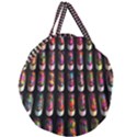 Texture Abstract Giant Round Zipper Tote View2