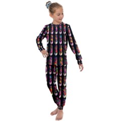 Texture Abstract Kids  Long Sleeve Set 