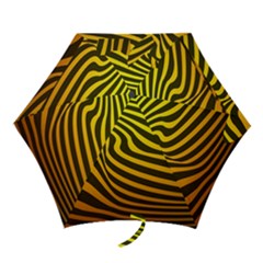 Wave Line Curve Abstract Mini Folding Umbrellas