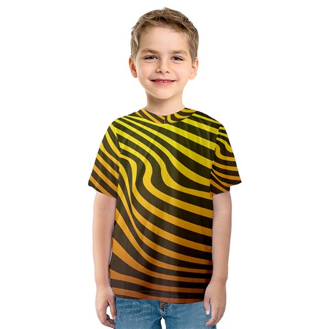 Wave Line Curve Abstract Kids  Sport Mesh Tee by HermanTelo