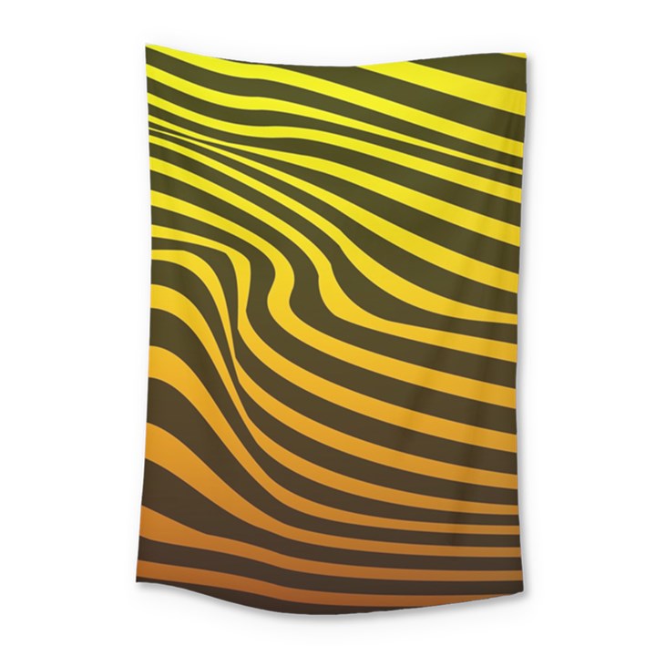 Wave Line Curve Abstract Small Tapestry