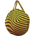 Wave Line Curve Abstract Giant Round Zipper Tote View2