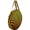 Wave Line Curve Abstract Giant Round Zipper Tote View3