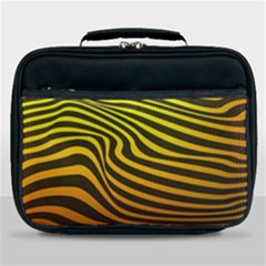 Wave Line Curve Abstract Lunch Bag by HermanTelo