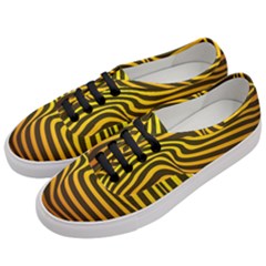 Wave Line Curve Abstract Women s Classic Low Top Sneakers