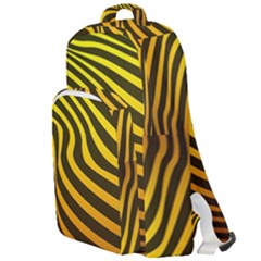 Wave Line Curve Abstract Double Compartment Backpack by HermanTelo