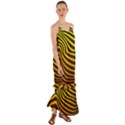 Wave Line Curve Abstract Cami Maxi Ruffle Chiffon Dress View1