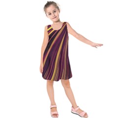 Lines Swinging Fantasy Kids  Sleeveless Dress