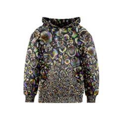 Circle Plasma Artistically Abstract Kids  Pullover Hoodie by Bajindul